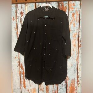 Given Kale Casual Black Tunic Top/Dress
